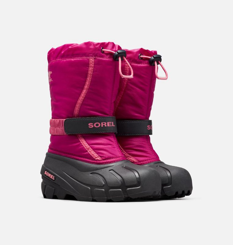 Sorel Çocuk Youth Flurry™ - Kar Botu Pembe/Siyah - 105-NVPKGS